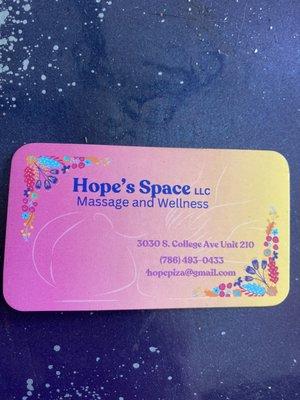 Hope’s Space