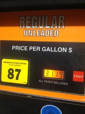 Reg. gas 12/27/12 $3.119