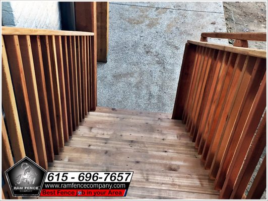 Deck created by Ram Fence Company