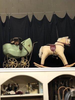 Rocking horse. There are two to choose from