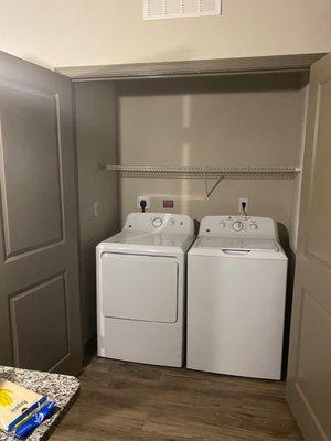 Included washer and dryer in every unit