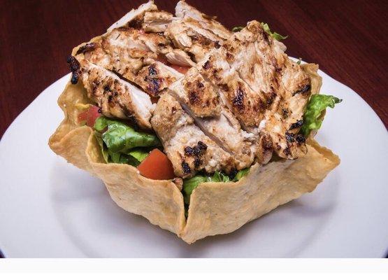 The chicken taco salad