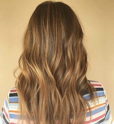 Wavy Copper Hair - Balayage