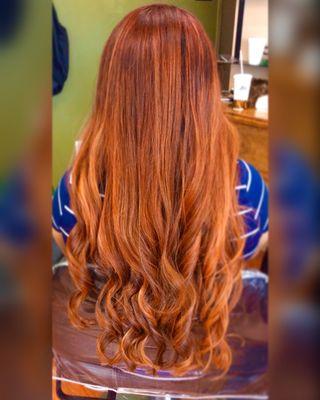 Beautiful Cooper & Red Base -Balayage-