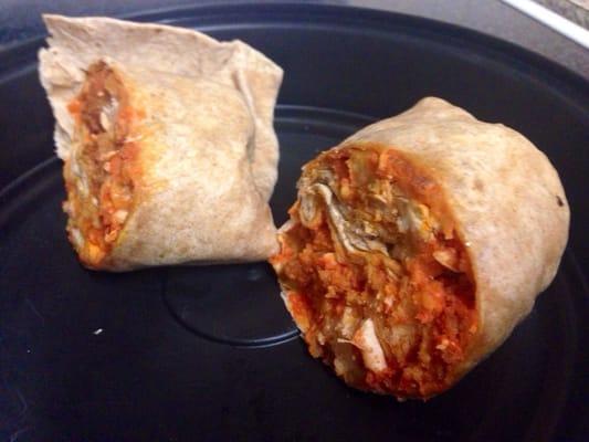 Buffalo Chicken Wrap on Wheat w/ "Everything"