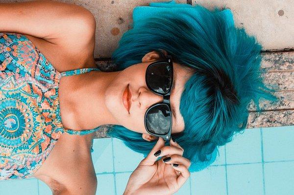 We love blue hair! Don't you?