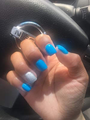 A refill and gel polish that I let my tech choose