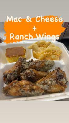 Ranch Wings + Mac & Cheese