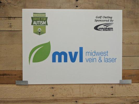 Don't forget signage for your golf outing!