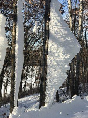 Unit snow happenstance sculpture.