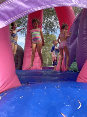 Princess carriage bounce house/water slide combo