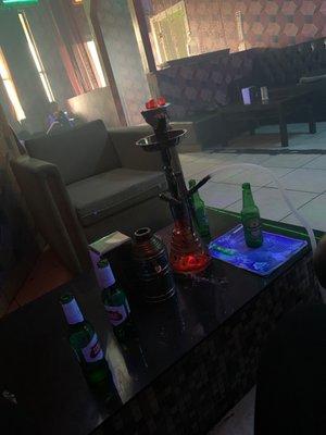 Two Stella, Heineken - hookah orange w/mint