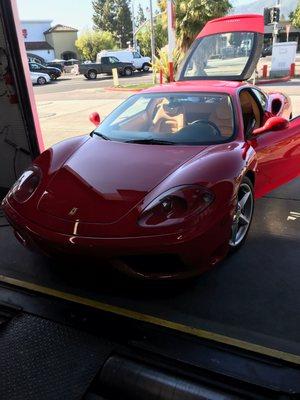 Getting smog check.