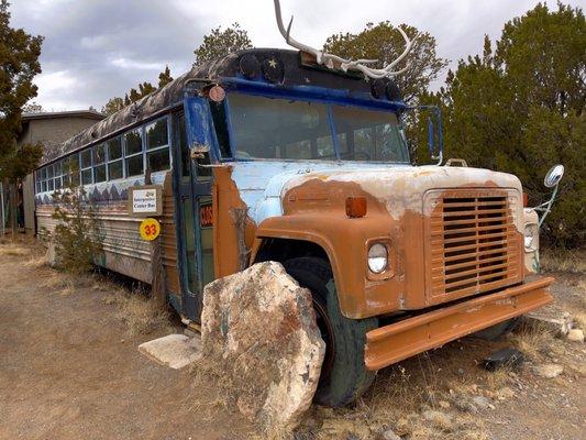 Bus along the main trail