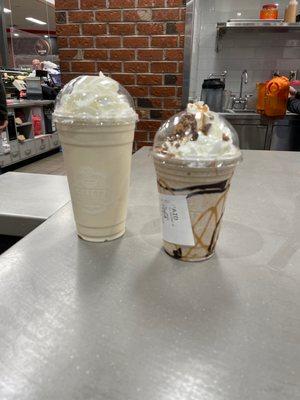 Two decadent shakes!!!