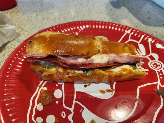 Spicy Italian sandwich