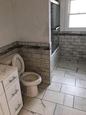 Bathroom renovation.