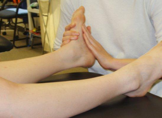 Manual therapy helps rehab plantar fascitis and other foot/ankle injuries.