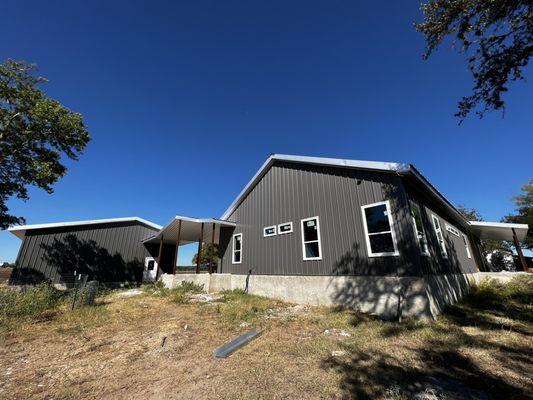 Garage barndominium metal building house