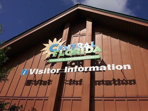 Visitor center sign