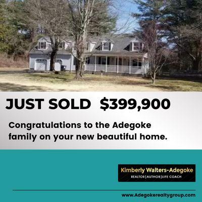 Just Sold! Congratulations to the Adegoke family on the purchase of your farm house! www.adegokerealtygroup.com