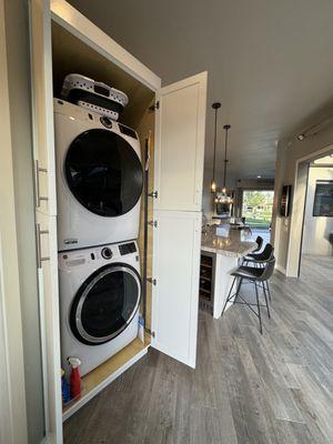 washer dryer in casita