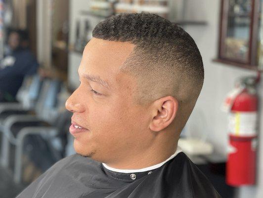 Skin tight fade.