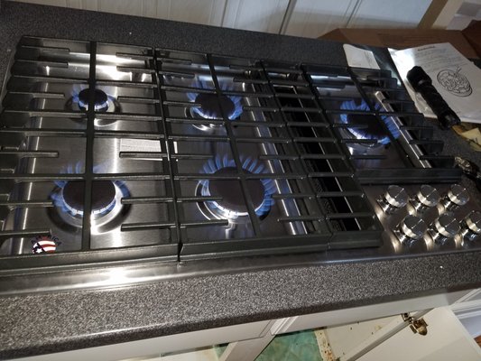 Gas Cooktop Install