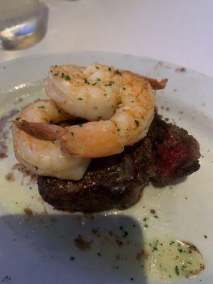 6oz filet with shrimp