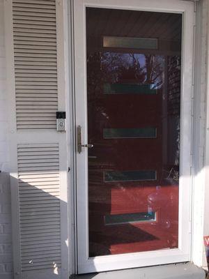 New entry door with storm door