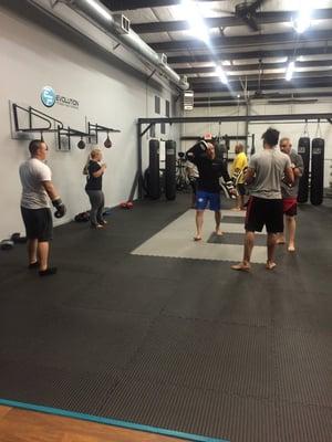 Kickboxing class