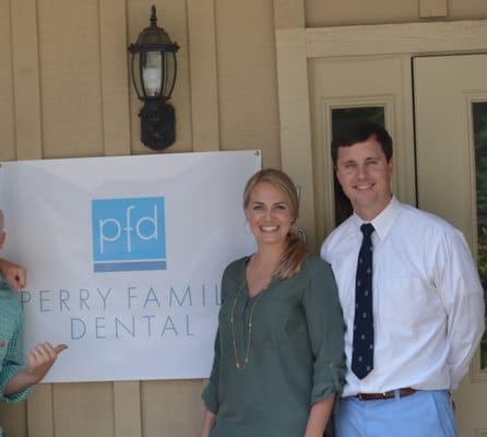 Dr. Perry and his wife on opening day.