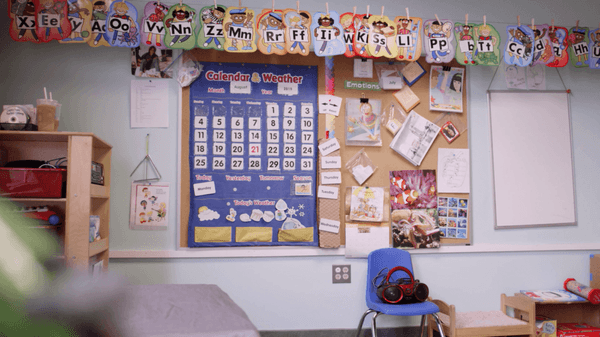 Our preschool classroom.