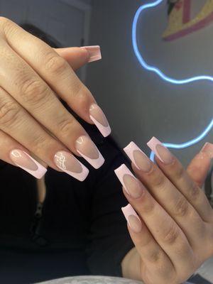 Acrylic French nails