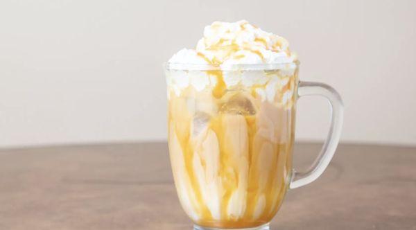 Iced caramel coffee