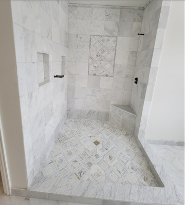 Bathroom tile job