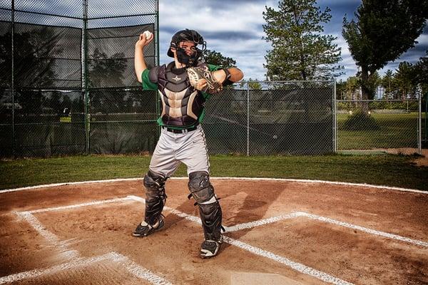 High school seniors playing sports.