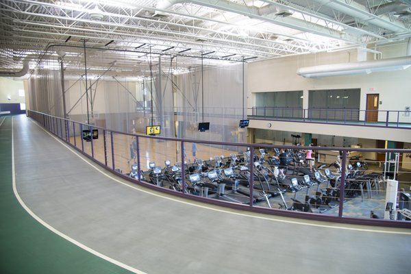 1/10th Mile walking track, Cardio Equipment and Basketball court.