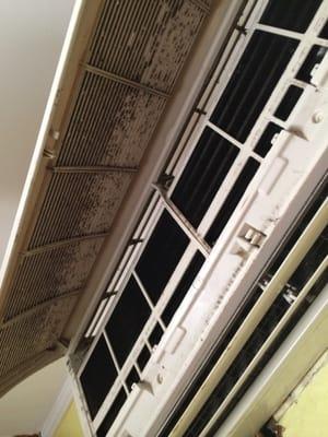 Dirty AC unit left by repairman #2