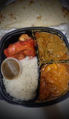 Lamb and Chicken Thali at India Garden