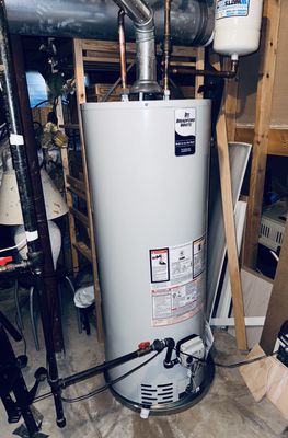 New 50 Gallon Bradford white Gas Water Heater installed! 
Shop now and get 50% off your next water heater replacement!