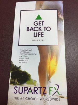 They offer this non-surgical therapy for knee pain.