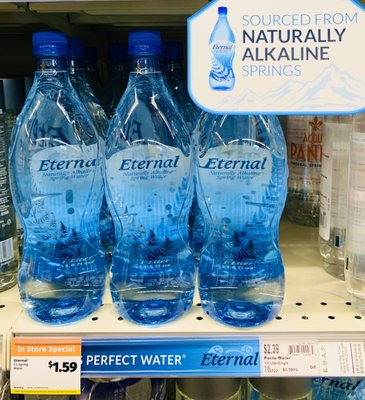 Eternal Water-Naturally Alkaline, Natural Electrolytes, Natural pH Spring Water. Available Now at Natural Grocer's!!