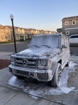 Exterior Detail On This Matte black G Wagon