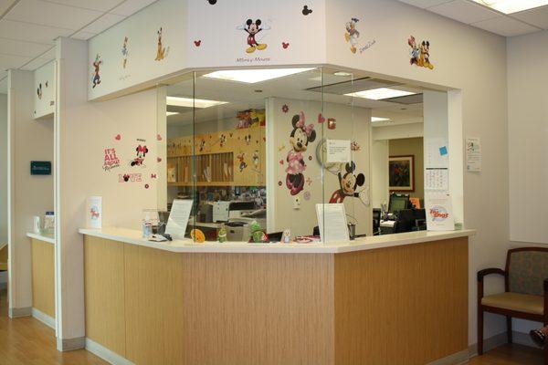 Pediatrics front desk