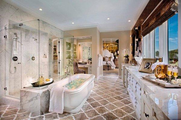 The master bath by Davidson Communities.