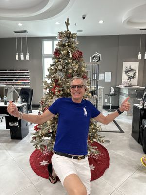 Christmas tree & happy customer!