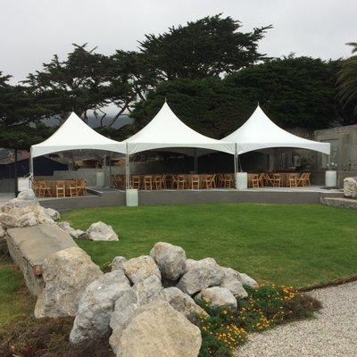 Tenting at 'Villa Montara' in Montara, Ca.