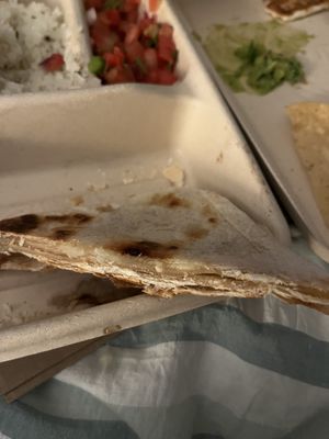 Supposedly a cheese quesadilla