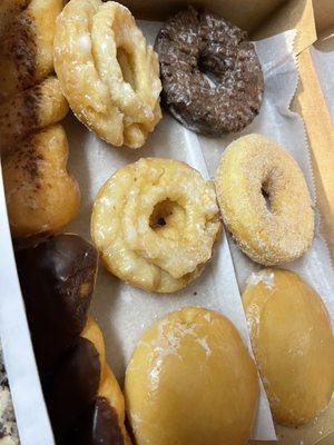 Assorted doughnuts ( some missing )